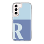 Slim Protection Case［ Original - initial two tone - R blue ］