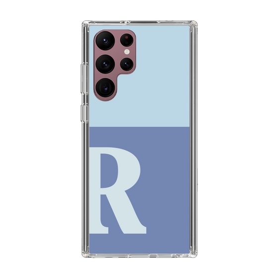 Slim Protection Case［ Original - initial two tone - R blue ］