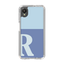 Slim Protection Case［ Original - initial two tone - R blue ］
