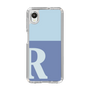 Slim Protection Case［ Original - initial two tone - R blue ］