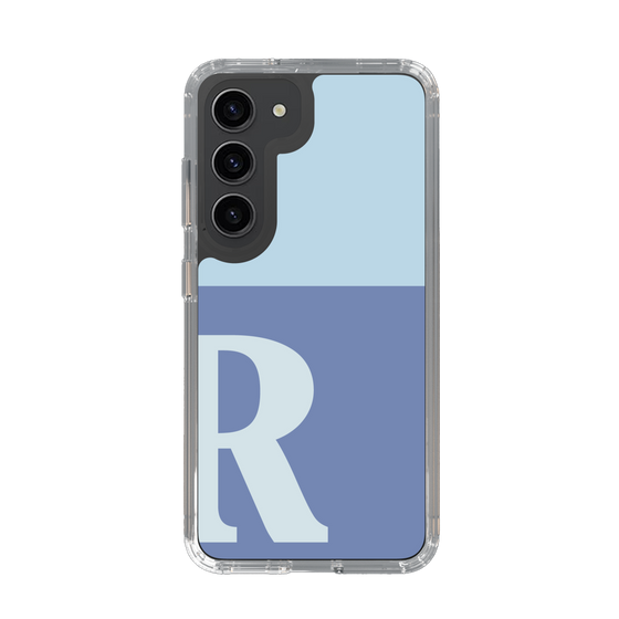 Slim Protection Case［ Original - initial two tone - R blue ］