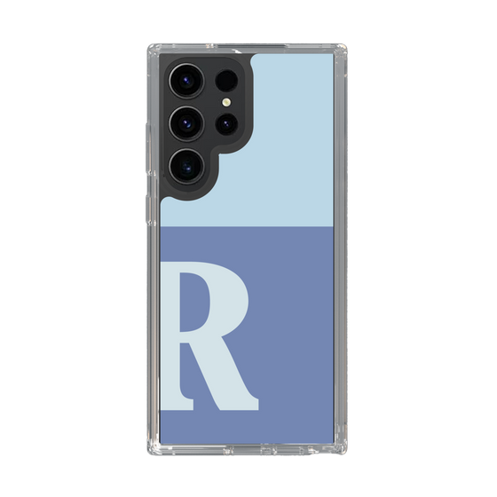 Slim Protection Case［ Original - initial two tone - R blue ］