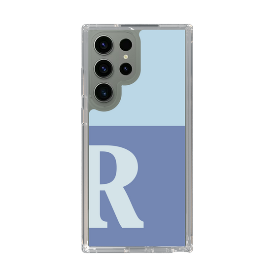 Slim Protection Case［ Original - initial two tone - R blue ］