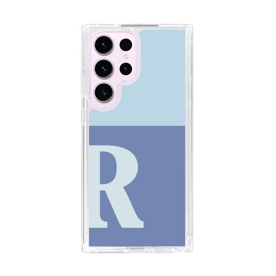 Slim Protection Case［ Original - initial two tone - R blue ］