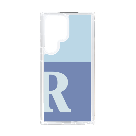 Slim Protection Case［ Original - initial two tone - R blue ］