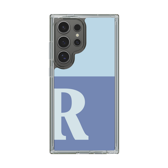 Slim Protection Case［ Original - initial two tone - R blue ］