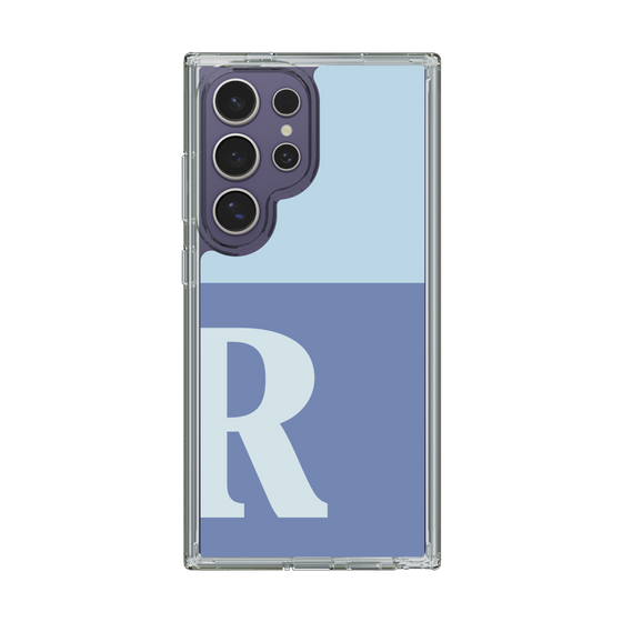 Slim Protection Case［ Original - initial two tone - R blue ］