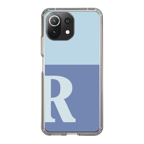 Slim Protection Case［ Original - initial two tone - R blue ］
