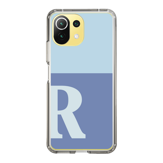 Slim Protection Case［ Original - initial two tone - R blue ］