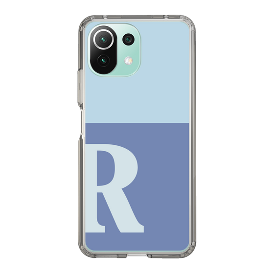 Slim Protection Case［ Original - initial two tone - R blue ］