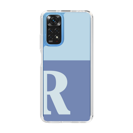 Slim Protection Case［ Original - initial two tone - R blue ］