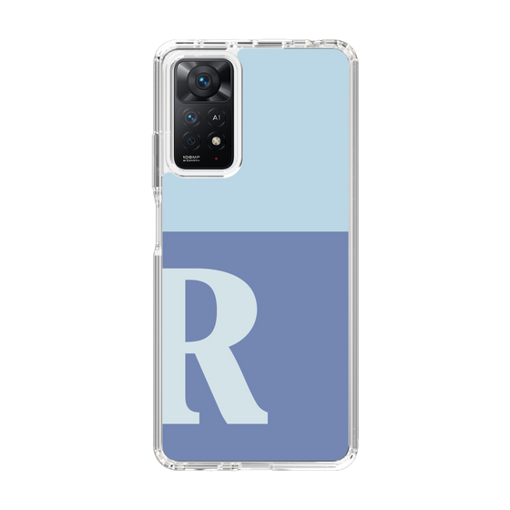 Slim Protection Case［ Original - initial two tone - R blue ］
