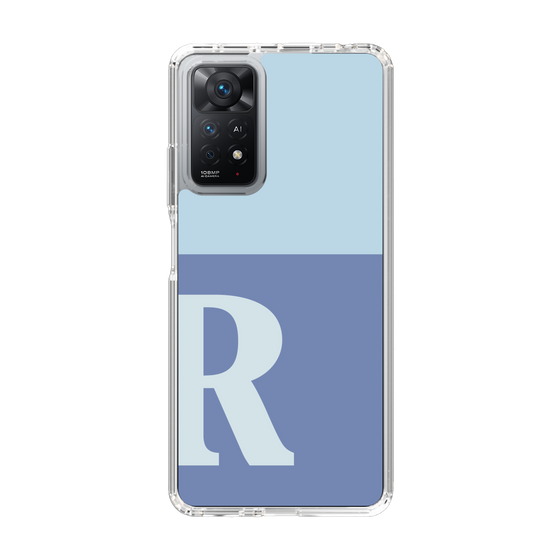 Slim Protection Case［ Original - initial two tone - R blue ］