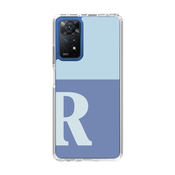 Slim Protection Case［ Original - initial two tone - R blue ］