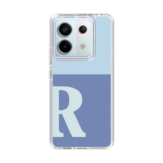 Slim Protection Case［ Original - initial two tone - R blue ］