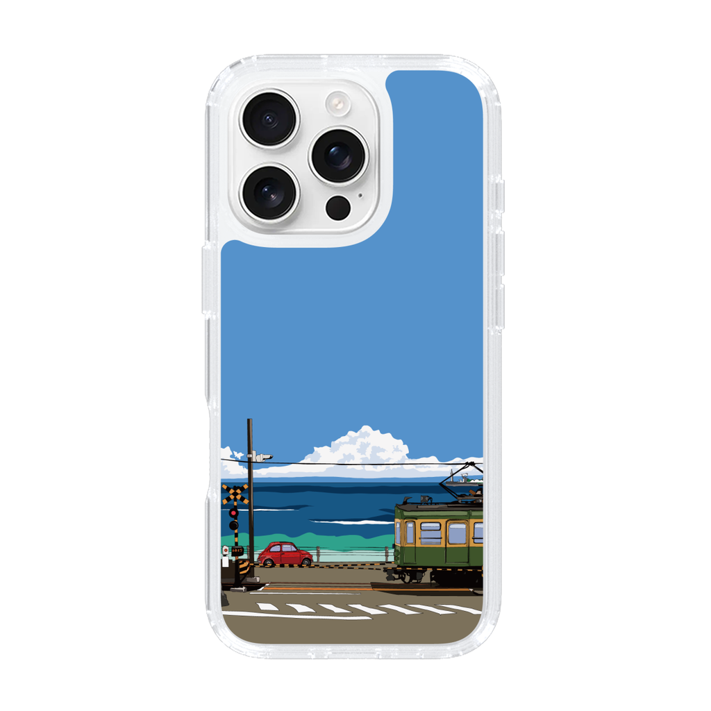 Slim Protection Case for Apple iPhone 16 Pro［ Studio Alec Shonan Story - Enoden and Fiat 500 ］