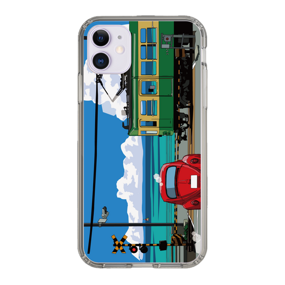 Slim Protection Case［ Studio Alec Shonan Story - Enoden, Horizon, and Cumulonimbus Clouds ］
