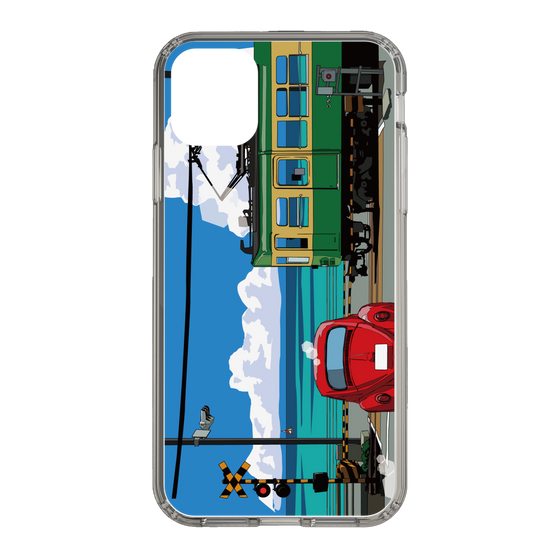 Slim Protection Case［ Studio Alec Shonan Story - Enoden, Horizon, and Cumulonimbus Clouds ］