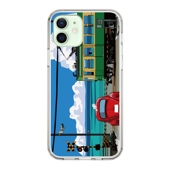 Slim Protection Case［ Studio Alec Shonan Story - Enoden, Horizon, and Cumulonimbus Clouds ］