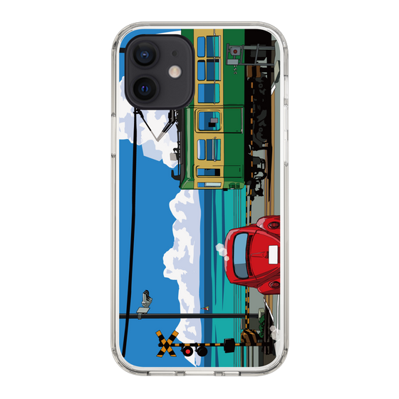 Slim Protection Case［ Studio Alec Shonan Story - Enoden, Horizon, and Cumulonimbus Clouds ］