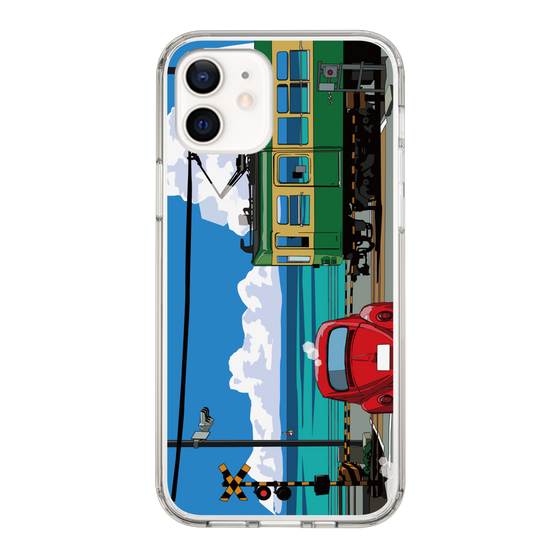 Slim Protection Case［ Studio Alec Shonan Story - Enoden, Horizon, and Cumulonimbus Clouds ］