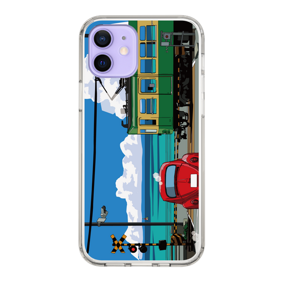 Slim Protection Case［ Studio Alec Shonan Story - Enoden, Horizon, and Cumulonimbus Clouds ］