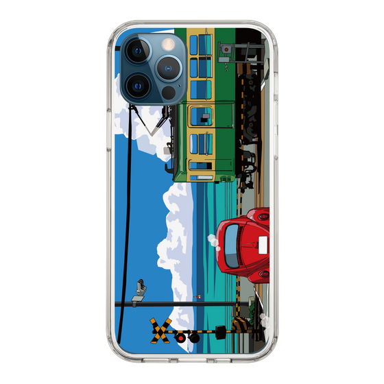 Slim Protection Case［ Studio Alec Shonan Story - Enoden, Horizon, and Cumulonimbus Clouds ］