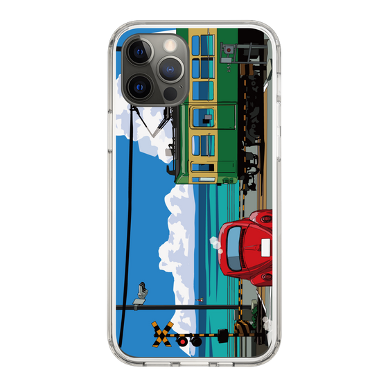 Slim Protection Case［ Studio Alec Shonan Story - Enoden, Horizon, and Cumulonimbus Clouds ］