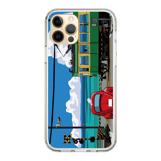Slim Protection Case［ Studio Alec Shonan Story - Enoden, Horizon, and Cumulonimbus Clouds ］