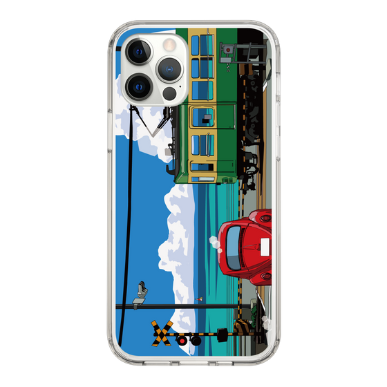 Slim Protection Case［ Studio Alec Shonan Story - Enoden, Horizon, and Cumulonimbus Clouds ］
