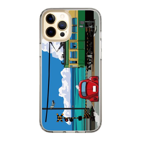 Slim Protection Case［ Studio Alec Shonan Story - Enoden, Horizon, and Cumulonimbus Clouds ］