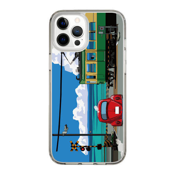 Slim Protection Case［ Studio Alec Shonan Story - Enoden, Horizon, and Cumulonimbus Clouds ］