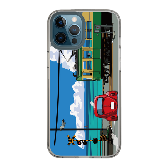 Slim Protection Case［ Studio Alec Shonan Story - Enoden, Horizon, and Cumulonimbus Clouds ］