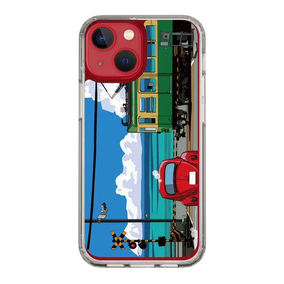 Slim Protection Case［ Studio Alec Shonan Story - Enoden, Horizon, and Cumulonimbus Clouds ］