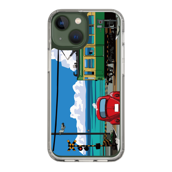 Slim Protection Case［ Studio Alec Shonan Story - Enoden, Horizon, and Cumulonimbus Clouds ］