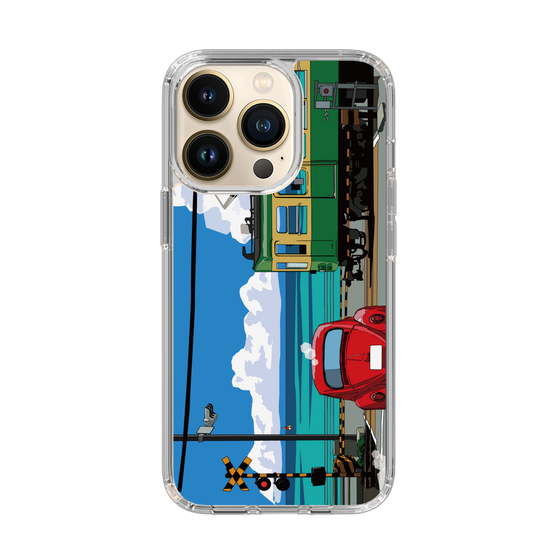 Slim Protection Case［ Studio Alec Shonan Story - Enoden, Horizon, and Cumulonimbus Clouds ］