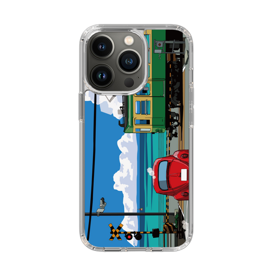 Slim Protection Case［ Studio Alec Shonan Story - Enoden, Horizon, and Cumulonimbus Clouds ］