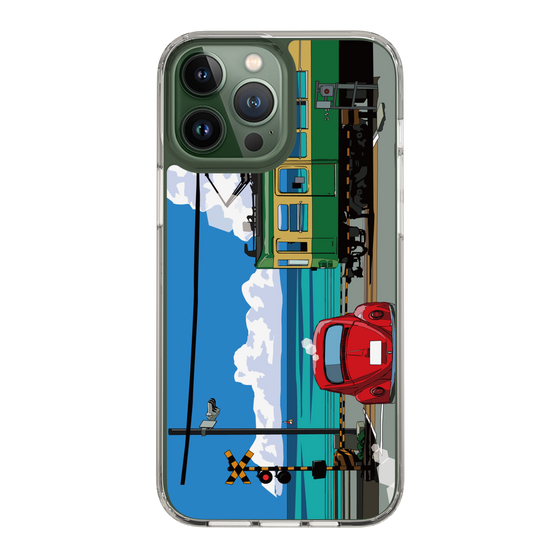 Slim Protection Case［ Studio Alec Shonan Story - Enoden, Horizon, and Cumulonimbus Clouds ］
