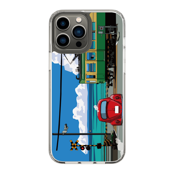Slim Protection Case［ Studio Alec Shonan Story - Enoden, Horizon, and Cumulonimbus Clouds ］