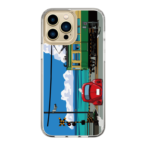 Slim Protection Case［ Studio Alec Shonan Story - Enoden, Horizon, and Cumulonimbus Clouds ］