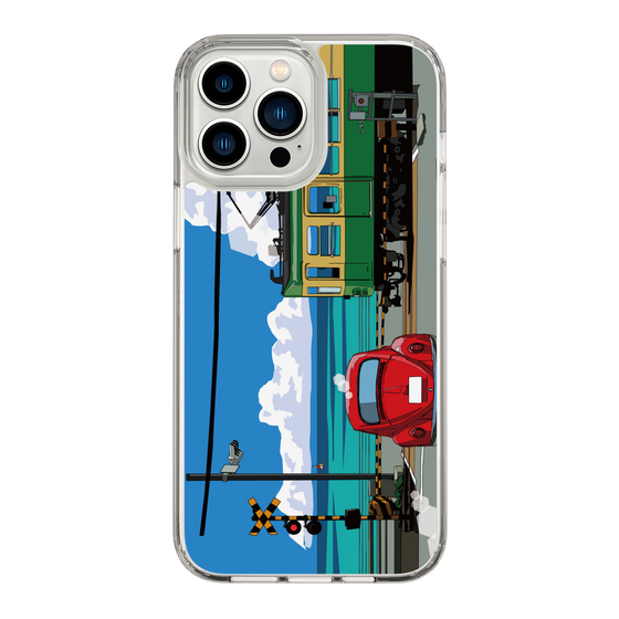 Slim Protection Case［ Studio Alec Shonan Story - Enoden, Horizon, and Cumulonimbus Clouds ］