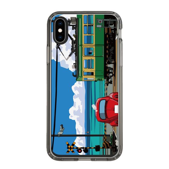 Slim Protection Case［ Studio Alec Shonan Story - Enoden, Horizon, and Cumulonimbus Clouds ］