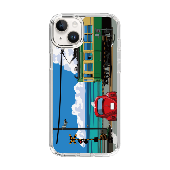 Slim Protection Case［ Studio Alec Shonan Story - Enoden, Horizon, and Cumulonimbus Clouds ］