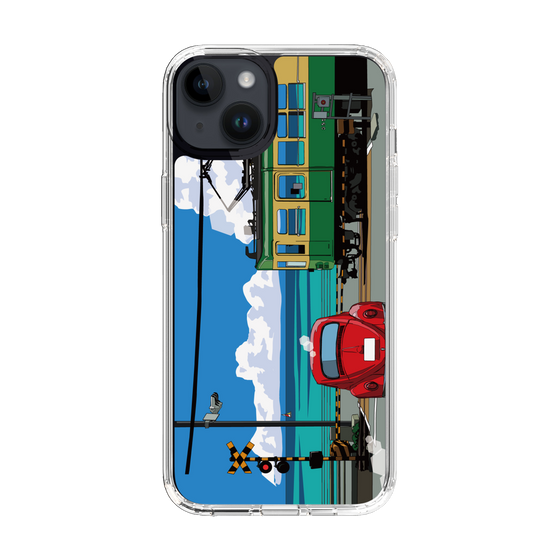 Slim Protection Case［ Studio Alec Shonan Story - Enoden, Horizon, and Cumulonimbus Clouds ］
