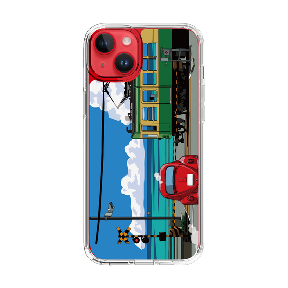 Slim Protection Case［ Studio Alec Shonan Story - Enoden, Horizon, and Cumulonimbus Clouds ］