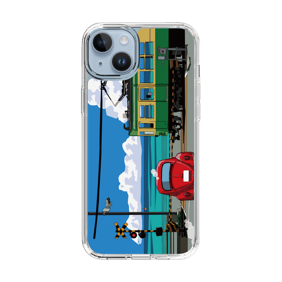 Slim Protection Case［ Studio Alec Shonan Story - Enoden, Horizon, and Cumulonimbus Clouds ］