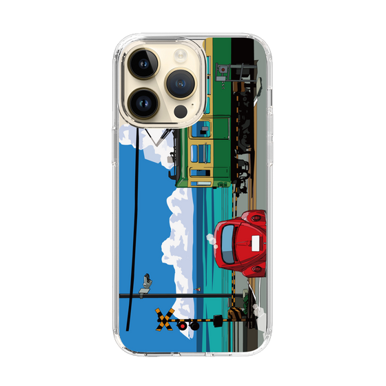 Slim Protection Case［ Studio Alec Shonan Story - Enoden, Horizon, and Cumulonimbus Clouds ］
