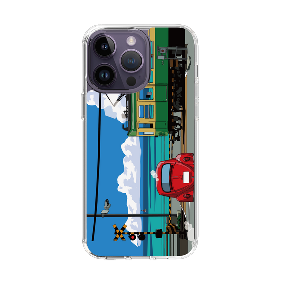 Slim Protection Case［ Studio Alec Shonan Story - Enoden, Horizon, and Cumulonimbus Clouds ］