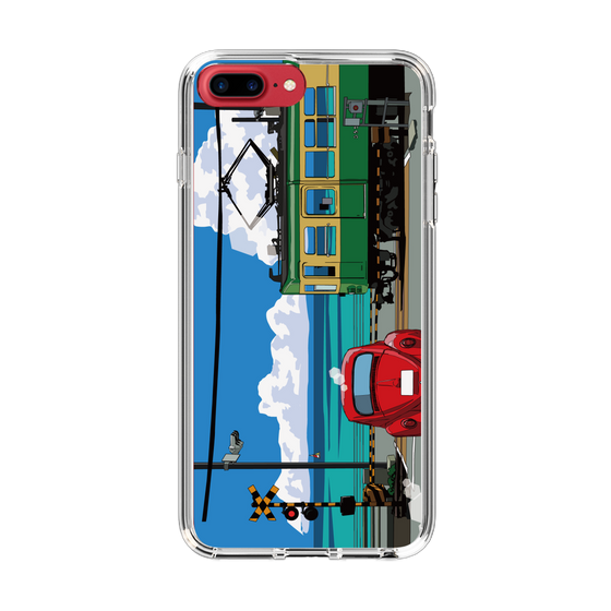 Slim Protection Case［ Studio Alec Shonan Story - Enoden, Horizon, and Cumulonimbus Clouds ］