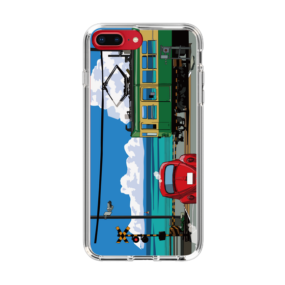 Slim Protection Case［ Studio Alec Shonan Story - Enoden, Horizon, and Cumulonimbus Clouds ］